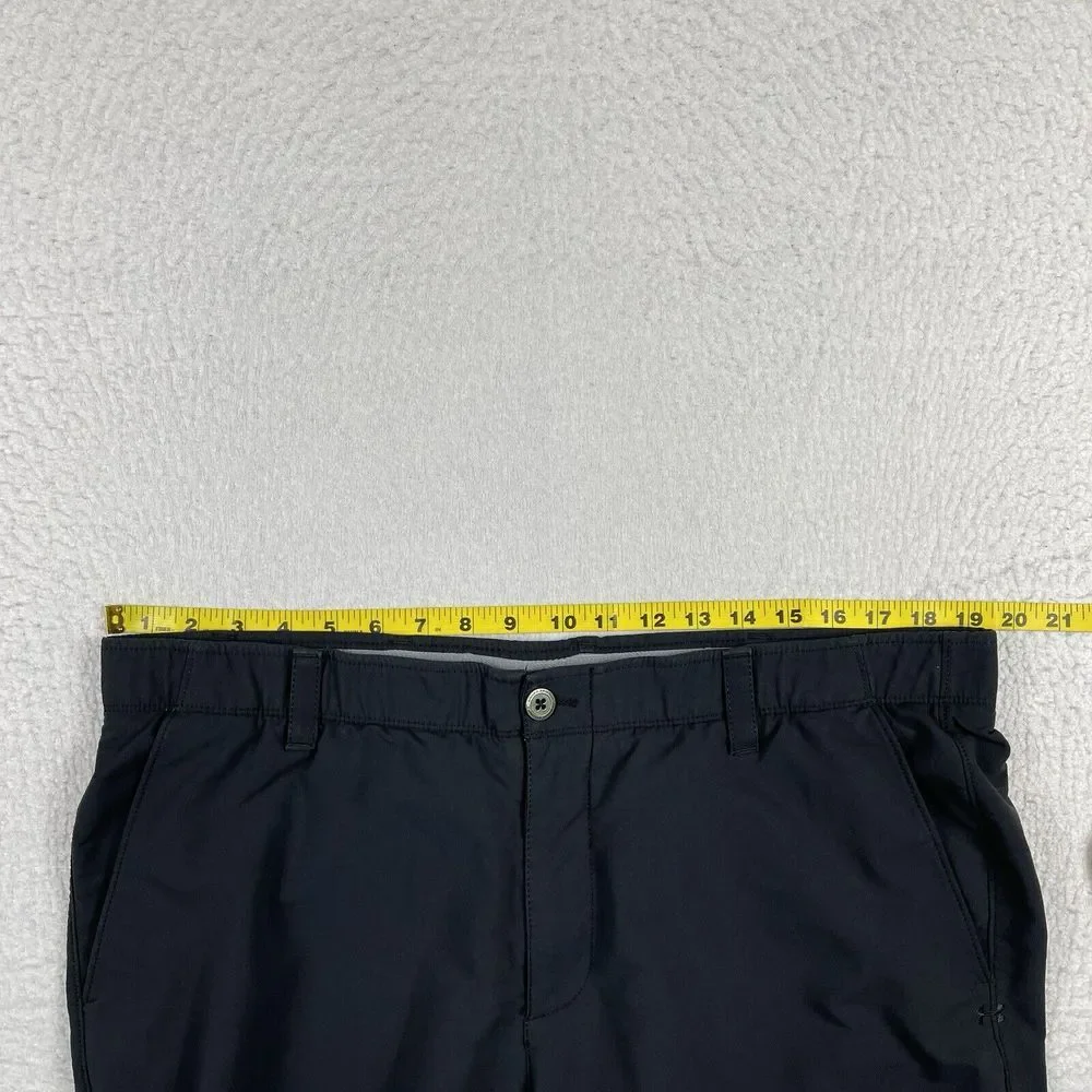 Under Armour Shorts Mens 40 Black Charcoal Preppy‎ Active Golfer Tennis Traveler
